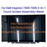 13.3-Inch For Dell Inspiron 7300 7306 2-in-1 p124g p124g001 p125g p125g001 LCD Touch Screen Assembly With Bezel (New)