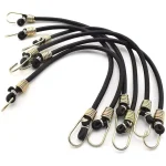 10  Ornaments 25 CM Bungee Cords with Steel Hooks Rubber Elastic Rope Stretchy (New)