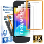 1-4pack Tempered Glass with Alignment Frame Nintendo Switch 2 (New)