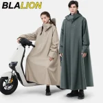 BLALION Thicken Oxford Waterproof Rain Gear Rain Poncho Unisex Fashion Rain Coat Long (New)