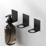 2 Stainless Steel Wall Mounted Bottle Hooks,Refillable Shampoo Container Hanger Bathroom Accessories,Hook For Wall (New)