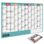 Calendar Wall Yearly Daily Schedule Planner Sheet Paper 365 Day Plan (New)