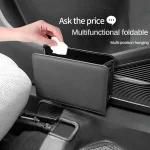 Car Trash Can Car Door Storage Box Foldable Seat Back Hanging Storage Bag (New)