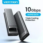 Vention M.2 SSD NVMe SATA Case Dual Protocol Enclosure Adapter (New)