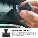 Handheld Portable Tire Shine Applicator Brush High Density For Car With Holder (New)