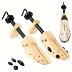 1 2 Shoe Stretcher Women and Mens Shoe Widener   Wooden Expander for Wide (New)