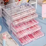 3 5Layer Acrylic Drawer Clear Office Organizer Drawer for Desk, Pencil Holder Large Desk (New)