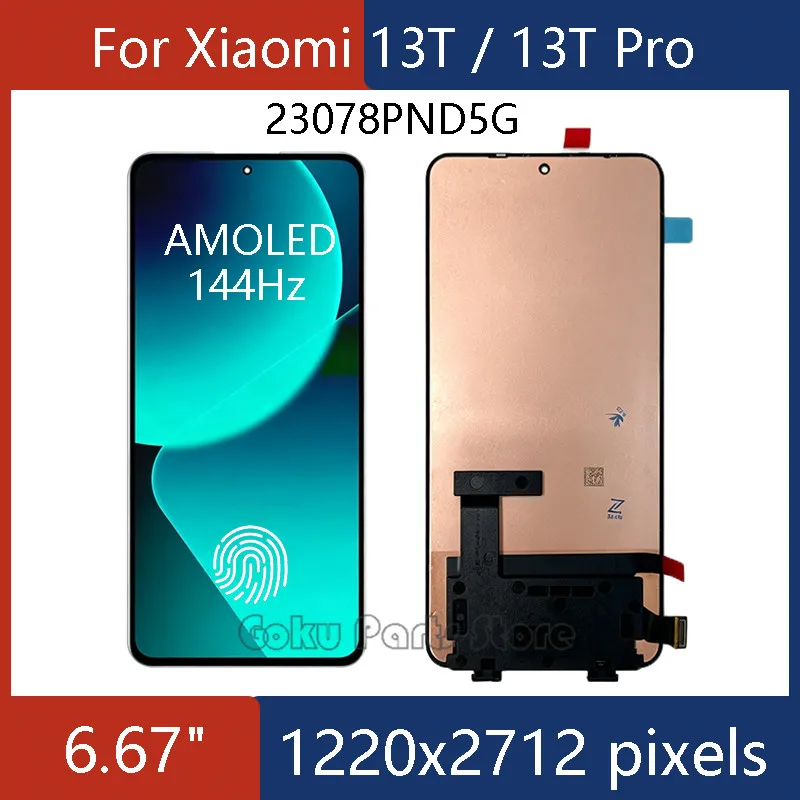S2135e86ebbf84377bb0064ea4b7f39f2u AMOLED 144Hz Display Replacement Xiaomi 13T LCD Display (New) - Image 1