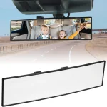 Baby Rear View Mirror,Enlarged Rearview Mirror, Clip on Wide Angle Rear View, Effectively Reduce (New)