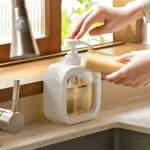 46024  large capacity soap dispenser bottle, transparent visible plastic press bottle, suitable for (New)