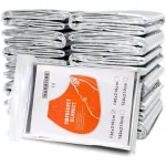 4 Emergency Mylar Thermal Blanket Foil Space Blanket Designed for NASA Body Warmer (New)