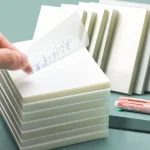 50 Sheets Creative Transparent PET Waterproof Sticky Notes Notepads   School Stationery & (New)
