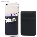 Phone Wallet Double Pocket Compatible All Smartphone Back Stretchy Fabric Adhesive Sticker Card (New)
