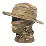 Camouflage Boonie Cap Balaclava Hat Suit Foldable Soft Hat Outdoor Hunting Fishing Wide (New)