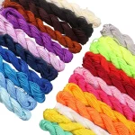 23 Colors 1mm Chinese Knotting Cord Nylon Shamballa Macrame Thread Cord Beading String (New)