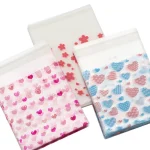 50 Valentines Day Love Series Clear Plastic Self Adhesive Bags for DIY Jewelry Packaging (New)