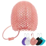 Honeycomb Exfoliating Shower Finger Caps, available in multiple colors, cleanses the skin and (New)