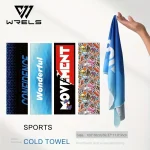 WRELS Ice Silk Towel Quick Dry Sweat absorb Cold feeling Swimming Microfiber Beach Towel Gym (New)