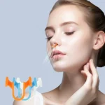 2 Silicone Elastic Nose Clip Stop Snoring Device Anti Snoring Supplies for Better Sleep (New)