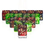 10 16mm 6 Side Dice Counters  1  1 Dice Kids Toy Counting Dice For (New)