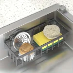 Easy to Install Kitchen Sink Organizer, No Drilling Required, Multipurpose Storage Rack Suitable for Sponges,Brushes, (New)