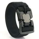 Tactical Belt Magnetic Buckle Quick Release Elastic Belt Casual Nylon Tooling Training (New)