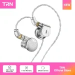 TRN EMX 14.2mm Dynamic Flagship Earphones Monitor Headphone Cancelling Audiophile Metal Flat Headset (New)
