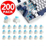 200 10 3Pin Replacement Mechanical Keyboard Switch Blue Color DIY Keyboards Clicker Key for (New)