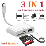 Type C Adapter TF SD Memory Card Reader OTG Writer Compact Flash USB C (New)