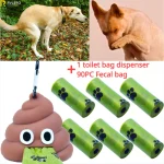 Pet Fecal Bag Dispenser Cat Dog Outdoor Garbage Pocket Hanging Buckle Portable Dung (New)