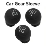 Gear Shift Knob Silicone Cover Gear Rod Protector Dustproof WaterProof Lever Handle Skin (New)