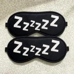 Sleeping Cute Mask Cartoon Pattern Cover Slaapmasker Blockout Eye Comfort Blindfold Concave Light (New)