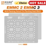 AMAOE EMMC2 3 BGA Reballing Stencil Android Nand Flash (New)
