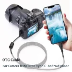 Typeâ€‘C to Mini 8P B OTG Cable for Android Phone Connect SLR Camera (New)