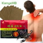 8=1Bag Back Pain Relieve Patch Scorpion Venom Extract Chinese Medical Plaster Joint Inflammation (New)