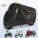 Motorcycle Cover Waterproof All Season Dustproof UV Protective Outdoor Indoor Scooter Wear resistant Fabric (New)