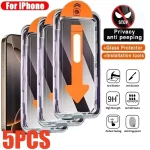 5 Anti Peeping Tempered Glass For iPhone 17 16 15 13 12 11 Pro (New)