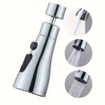 3 Spray Modes Faucet Aerator, 360 Degree Rotatable Faucet Sprayer Attachment, Kitchen Faucet (New)