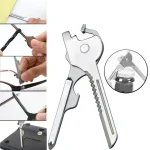Edc Gear Mini Utility Key Shape Ring Pocket Opener Screwdriver Keychain Kit Tool (New)