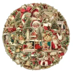 50 Creative Retro Christmas Stickers Laptop Phone Cases iPad Water Cups Helmet Stickers (New)