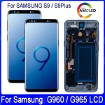 Samsung S9 Plus LCD Display For Samsung S9 G960 S9 Plus G965 Lcd Display +Touch Screen Digitizer Assembly For Samsung S9 S9 Plus LCD Has Burn and Shadow (New)