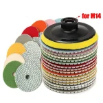16 4 inch 100mm Diamond Polishing Pads Kit Wet Dry for Granite Stone Concrete (New)