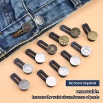 5 10 Metal Button Extender Perfect To Any Jeans Pants Free Sewing Retractable Jeans (New)