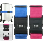 Luggage Strap Anti theft Luggage Buckle Password Adjustable Bundling Packing Baggage Belt Suitcase Trunk (New)