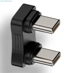 180 Degree Angled U Shape Type-C Adapter Male to Male (New)