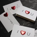Cards Valentines Day Gift Love Postcard Wedding Invitation Greeting Cards Anniversary for Her (New)