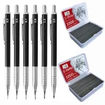 Metal Mechanical Pencil Large capacity Lead Refills Set 0.3, 0.5, 0.7, 0.9 2 (New)