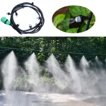 Irrigation 10Meters 10 Sprinklers Nozzles Water Sprayer Misting Fog Cooling Nozzle System (New)