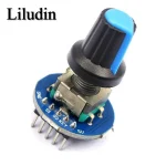Rotary Encoder Module for Arduino Brick Sensor Development Round Audio Rotating Potentiometer Knob Cap EC11 (New)