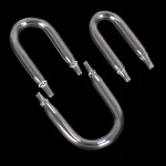 Aquarium U Shaped Air Pipe Connector Fish Tank Co2 Oxygen Tube Check Valve (New)
